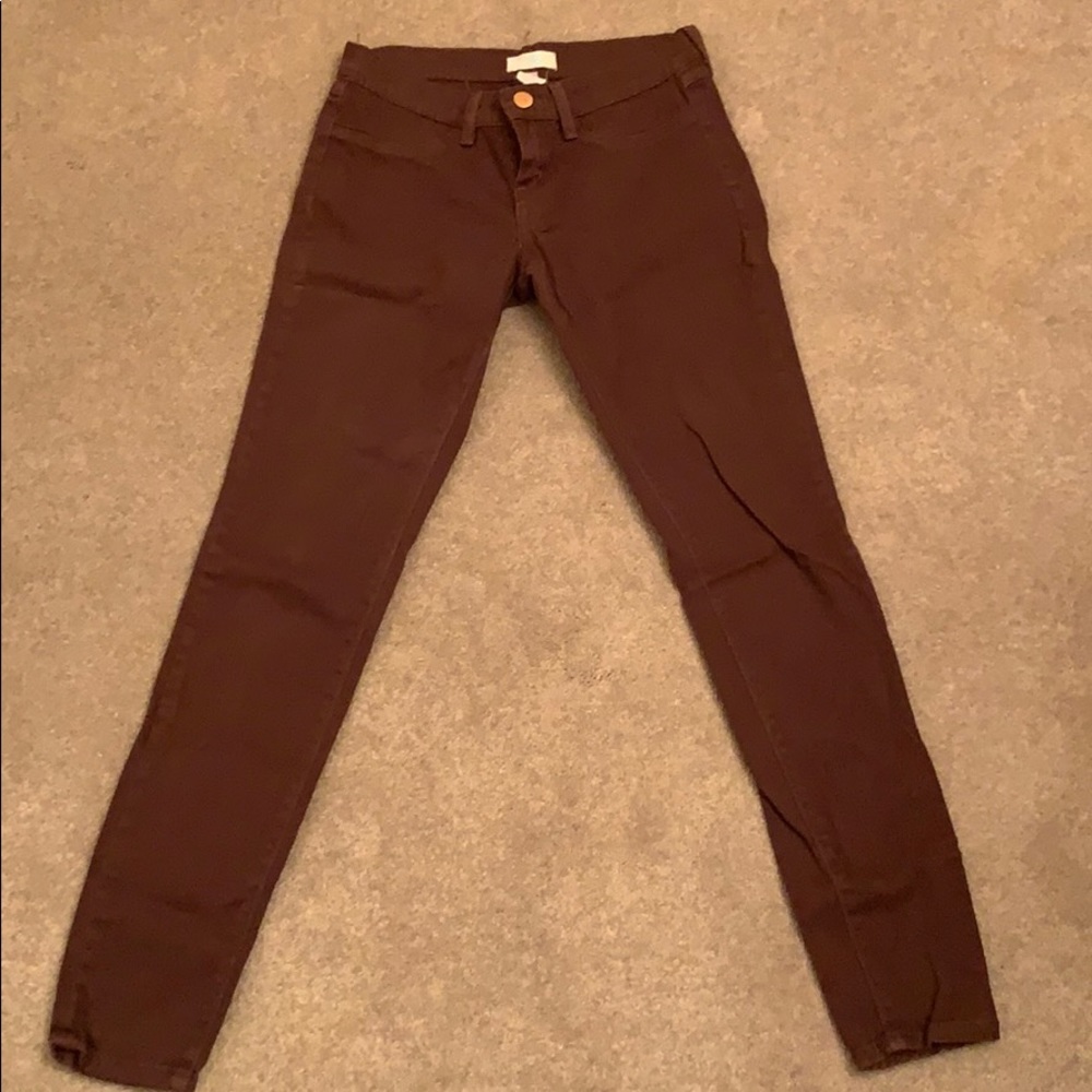 Brown size 1 skinny jeans